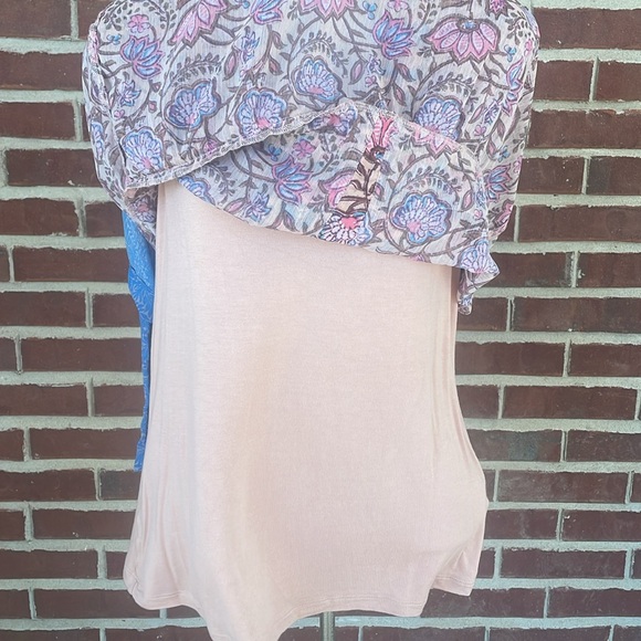 SOFT SURROUNDINGS Pergola Top and Tank Floral Embroidery Sz XS - Picture 9 of 9